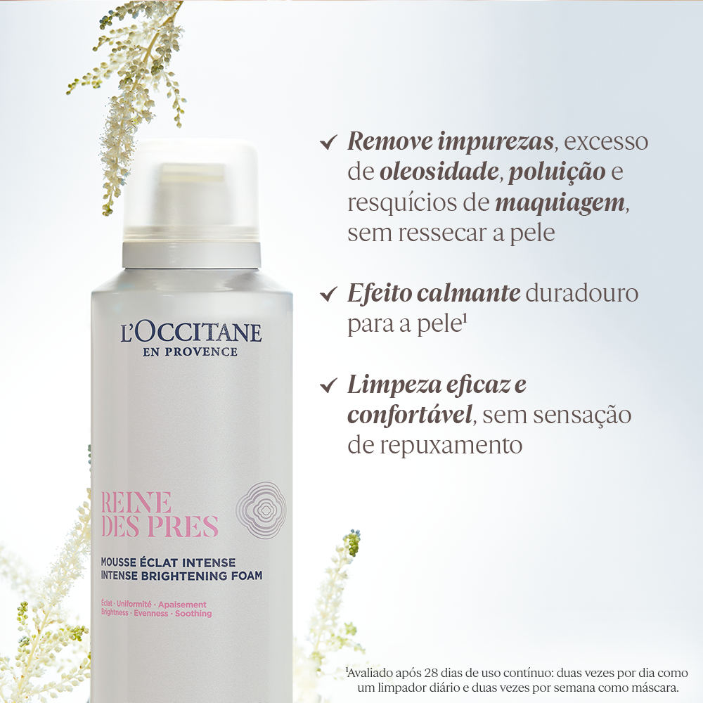 Espuma de Limpeza Facial Iluminadora Reine des Prés 150ml, , large image number 1
